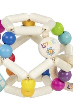 Hochet balle flexible arc-en-ciel Van