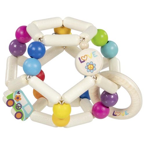Hochet balle flexible arc-en-ciel Van