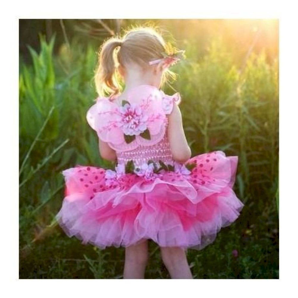 Déguisement fée des fleurs -  rose – Image 2