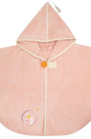 Cape de bain - lapin poudre-