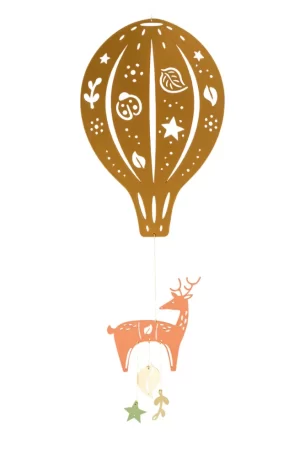 Mobile montgolfière - Daim doré -